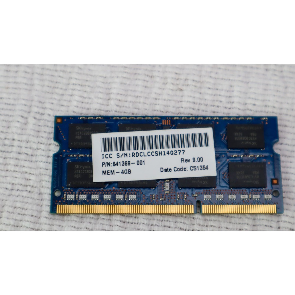 4GB (2 x 2GB) 2Rx8 Laptop Memory RAM PC3-12800s